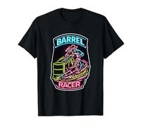 Barrel Racer Rodeo Turn and Burn Gift Value Graphic T-Shirt, Men, Black, XL