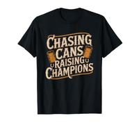 Barrel Racing Mom Chasing Cans Raising Champions Rodeo T-Shirt