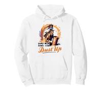 Barrel Racing Rodeo Cowgirl, Kick The Dust Up, Barrel Racer Pullover Hoodie