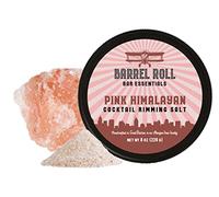 Barrel Roll Bar Essentials Cocktail Rimmers - Bartender Accessories, Finishing Salt Garnish for Drinks, Glass Rimming Salts - Natural Ingredients - Pink Himalayan Salt Rimmer - 8 oz, 452 Servings