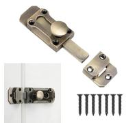 Barrel Slide Door Bolts 3 Inch Heavy Duty Doors Lock Antique Zinc Alloy Security Sliding Latch Locks with Screws for Garden Bathroom Securing Internal External Doors, Bronze; 26 * 80mm