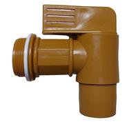 BARREL TAP, A 2" BSP POLYETHYLENE TAP SUITABLE FOR 2" BSP FEMALE BARREL OPENING PLEASE ENSURE TAP WILL FIT BEFORE ORDERING, THIS WILL FIT MOST STANDARD STEEL 205LTR BARRELS