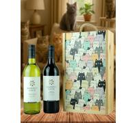 Barren Jack Duo in a Cat Themed Wooden Gift Box