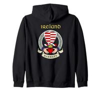 Barrett Claddagh Irish Shield w/Celtic Knot Zip Hoodie