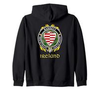 Barrett Irish Badge w/Irish National Tartan Zip Hoodie
