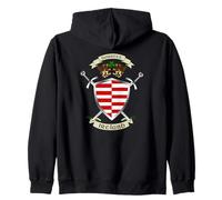 Barrett Irish Shield w/Crossed Celtic Swords (Back) Zip Hoodie