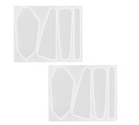 Barrette Mold Silicone DIY Hair Stick Making Geometric Bobby Pin Tools 2Pcs Set for Craft Projects Hair Clips Jewelry Making Reusable Durable (Type 2)