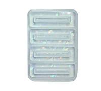 Barrette Resin Molds Hair Pin Casting Mold Holographic-Hair Clip Mold Long Strip Shape Silicone for-Bookmark for Resin Silicone