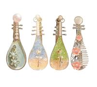 Barrettes for Women Stringed Instrument Shaped Hair Accessories with Pearl