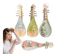 Barrettes for Women | Stringed Instrument Shaped Hair Styling Accessories with Pearl - Trendy Elegant Hairstyle Accessories for Women Girls School Wedding Festival Concert
