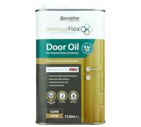Barrettine Door Oil Satin Finish (1L) - Water Repellent, Wax Based, Natural Door Oil for Internal Doors & Joinery with Stain, Dirt & High Scratch Resistance