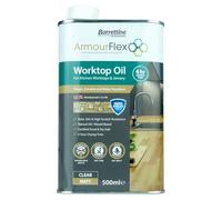 Barrettine Kitchen Worktop Oil Matt Finish (500ml) - Water Repellent, Wax Based, Natural Worktop Enhancer Oil with Stain, Dirt & High Scratch Resistance