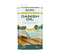 Barrettine Premier Danish Oil (1L) - Water Repellent Danish Oil for Wood Turning, Scandinavian Furnishings, Door, Panelling & More, Enhances Natural Appearance of Wooden Surface