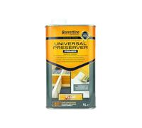 Barrettine Premier Universal Wood Preserver (Clear, 1L) - Deep Penetrating Oil Based Preserver for Over Painting/Coating, Suitable for Indoor & Outdoor Use