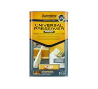 Barrettine Premier Universal Wood Preserver (Clear, 5L) - Deep Penetrating Oil Based Preserver for Over Painting/Coating, Suitable for Indoor & Outdoor Use