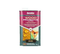 Barrettine Wood Protective Treatment (Black, 1L) - Ideal Treatment for Outdoor Treated Timber Structures. Wood Protector Oil with Water Repellent Qualities. UV & Fade Resistant.