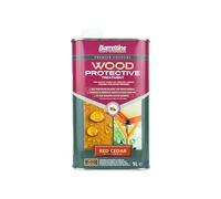 Barrettine Wood Protective Treatment (Cedar Red, 1L) - Ideal Treatment for Outdoor Treated Timber Structures. Wood Protector Oil with Water Repellent Qualities. UV & Fade Resistant.