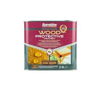 Barrettine Wood Protective Treatment (Dark Brown, 2.5L) - Ideal Treatment for Outdoor Treated Timber Structures. Wood Protector Oil with Water Repellent Qualities. Harmless Sealer.