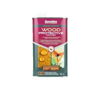 Barrettine Wood Protective Treatment (Light Brown, 1L) - Ideal Treatment for Outdoor Treated Timber Structures. Wood Protector Oil with Water Repellent Qualities. Harmless Sealer.