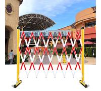 Barricade Gateexpandable Mobile Barricade Industrial Expandable Metal Barricade With Casters, Adjustable Flexible Mobile Barrier Gate For Shopping Mall Closed, 2.5M-Red-1.2m x 7m/3.9ft x 23ft
