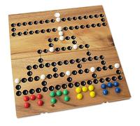 BARRICADE - MALEFITZ for 2 to 4 players from 6 years old. Family strategy board game in eco-friendly solid wood, CE-approved - 10 x 10 inch - Le Délirant® brand - reclosable board - easy storage.