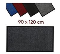 Monal Barrier Door Mat - Heavy Duty Dirt Trapper Mat for Indoor & Outdoor Use - Non-Slip, Waterproof Entrance Mat with Rubber Backing (Grey, 90 x 120 cm)