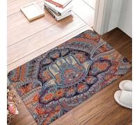 Barrier Mat Retrona Fatima Hamsa Hand Evil Eye Bohemian Soft Welcome Mat Non Slip Kitchen Carpet For Patios Laundry Indoor 60X40Cm