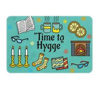 Barrier Mats 40X60cm Hygge Time To Happy Bath Mat Decorative Floor Mat Heavy Duty Bathroom Mat For Door Entryway Home Hall