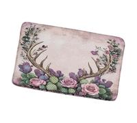 Barrier Mats Cactus Tropical Plants Desert Succulents Spring Florwers, Dirt Trapper Bath Mat Washable Carpet 40X60Cm For Hallway Home Bathroom