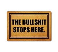 Barrier Mats Soft Welcome Mat The Cowshit Stop Here Absorbent Entrance Carpet For Indoor Kitchen Entryway 40X60Cm