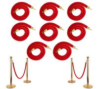 Barrier Rope with Clips 120cm Queue Management Cord for Events Cinema Openings and Crowd Control Durable Easy to Use Visitor Guidance Solution