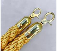 Barrier Ropes, 2 Pcs Hemp Stanchion Ropes,1m 2m 3m Braided Crowd Control Carpet,Indoor Outdoor Twisted Barrier Rope, Queue Line Divider Party Supplies