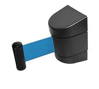 barrier ropes Line Divider, Queue Retractable Belt Barrier Retractable Blue Queue Belt, Wall Mounted Barrier Belt with ABS Case, Crowd Control Ribbon for Museum, Factory, Cinema/Tape