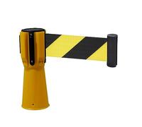 barrier ropes Line Divider, Queue Retractable Belt Barrier Retractable Traffic Cone Caution Tape, Skipper Belt Cone Barrier Tape Yellow, High Visibility Red Retractable Topper for Traffic Cone