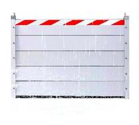 Barriere Anti Inondations Aluminium Reutilisable Pour Garage Portes Maison Alles Plaque De Rétention D'eau Appareil Étanche(119 * 100cm)