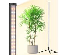 Barrina Grow Lights T10, 42W, 4FT/120cm, 169 LEDs, Full Spectrum, Wide Illumination Area Coverage, Vertical Plant Grow Lights for Indoor Plants with On/Off Switch and Tripod Floor Stand