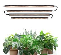 Barrina T5 2FT Grow Light Strip, Yellow Plant Lights for Indoor Growing, Full Spectrum, Black Cover LED Grow Light Bulbs, 40W(4 x 10W), Magnetic, Und