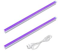 Barrina T5 Black Light 2FT, Linkable UV Lights UK Plug, 10W, 2 Packs