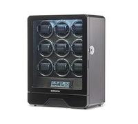 BARRINGTON Automatic Six Watch Winder for 6 watches with Quiet Japanese Motors | Multi Rotation & Turns Per Day Modes | LED Digital Display | Simple Touch Operation