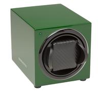 BARRINGTON Single Watch Winder for Automatic Watches with Silent Japanese Motor | Watch Winder for Luxury Brands | Adjustable TPD 650-1950 | AC Operated | Battery Backup (Racing Green)