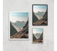 Barron Mountain Scape Giclee Art Print - A2 - Wooden Frame