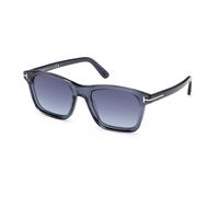 TOM FORD FT1179 BARRON 90W Man Sunglasses Acetate Blue Blue Squared Normal