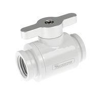 Barrow Ball Valve (10mm) G1/4 Zoll Kugelhahn, weiß - Silber