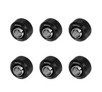 Barrow G1/4-13/10mm Flexible Tube Compression Fitting - Black (6 Pack)