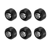 Barrow G1/4-16/10mm Flexible Tube Compression Fitting - Black (6 Pack)