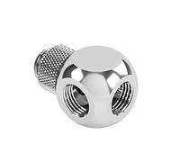 Barrow G1/4" 4-Way Ball Fitting, Rotary, Silver Shiny