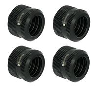 Barrow G1/4" to 16mm Hard Tubing Compression Fitting, Black, 4-pack