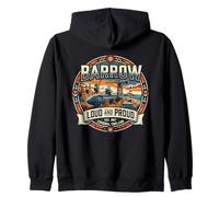 Barrow In Furness Cumbria Born Bred Zip Hoodie