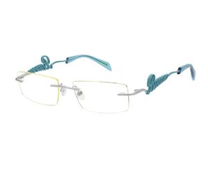 Barrow Unisex Barrow VBA012 SQUARE GLASANT 0S27 Optical frames Metal Palladium Yellow Squared Normal