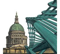 Barry Goodman St Paul's Canvas, Multi-Colour, 40 x 40 cm